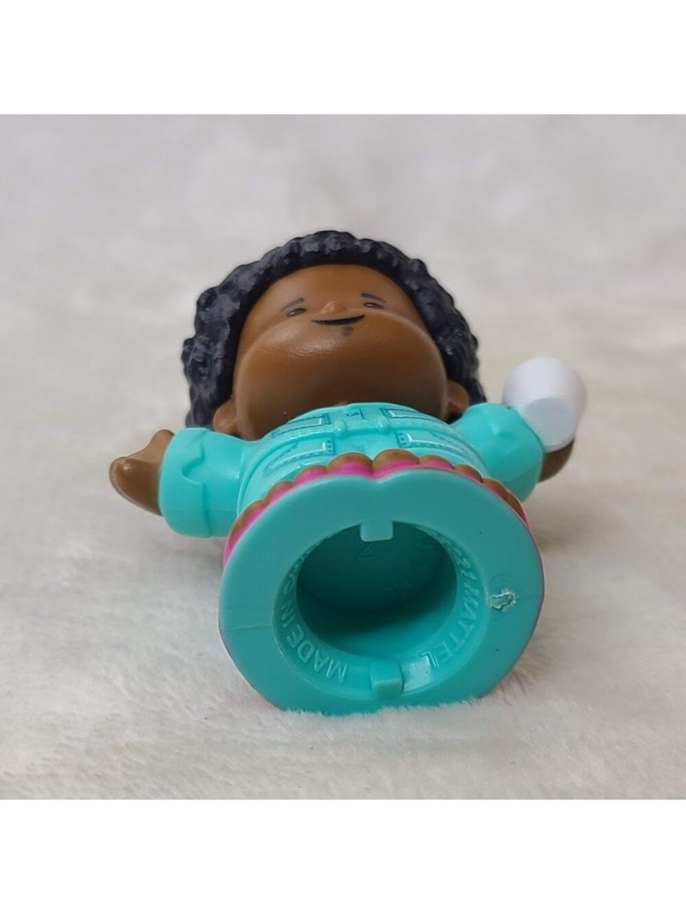 Fisher Price Little People Mom Figure Coffee Cup Teal Outfit 2021 Mattel - Picture 5 of 8